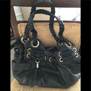 Black Leather Michael Kors Purse
